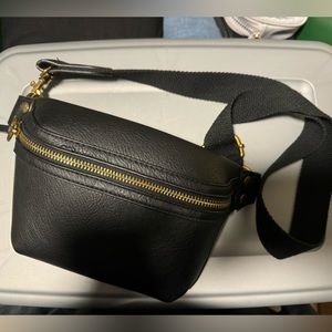 Faux Leather Belt Bag